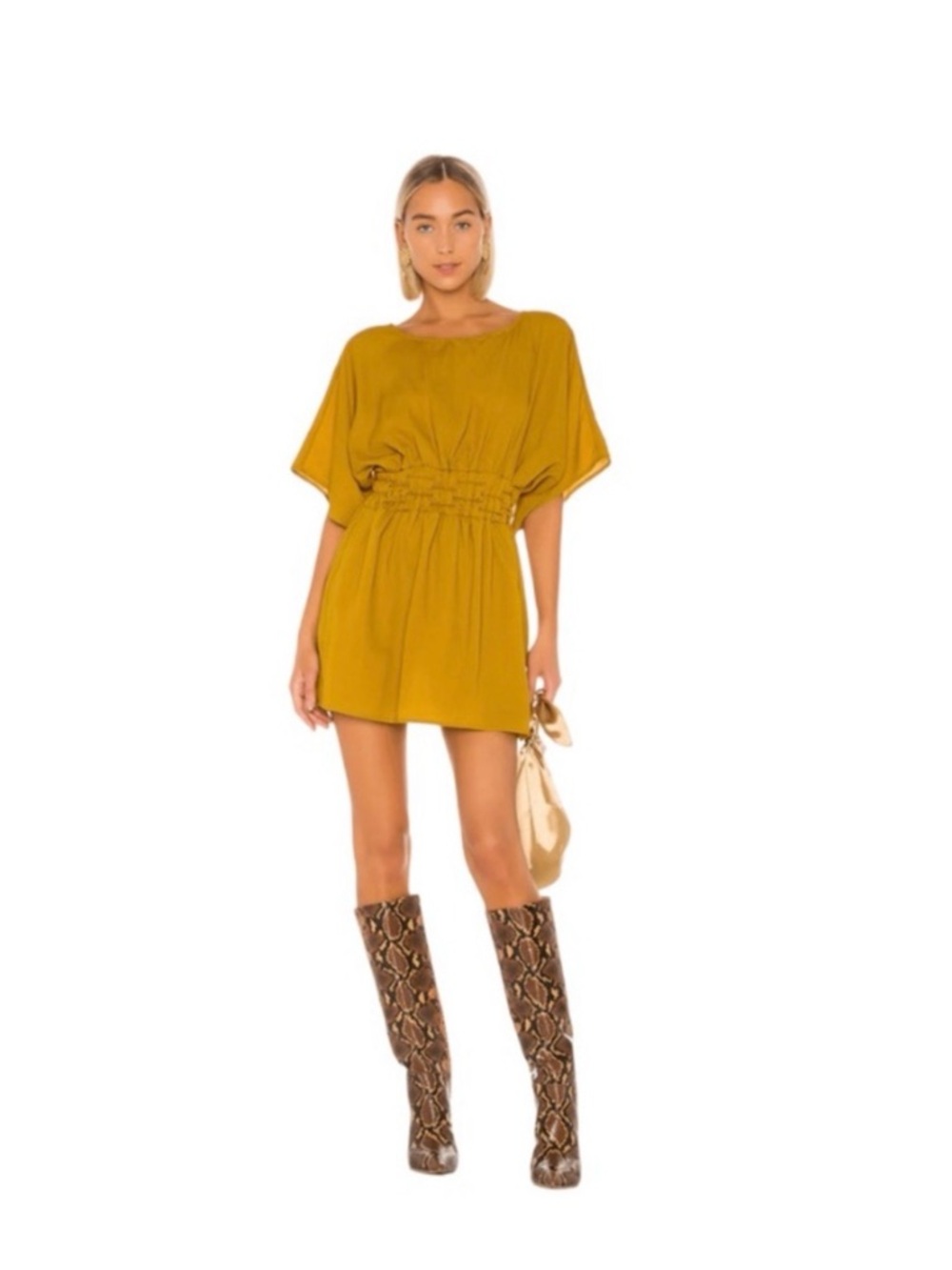 Tularosa Sienna Dress Mustard- M